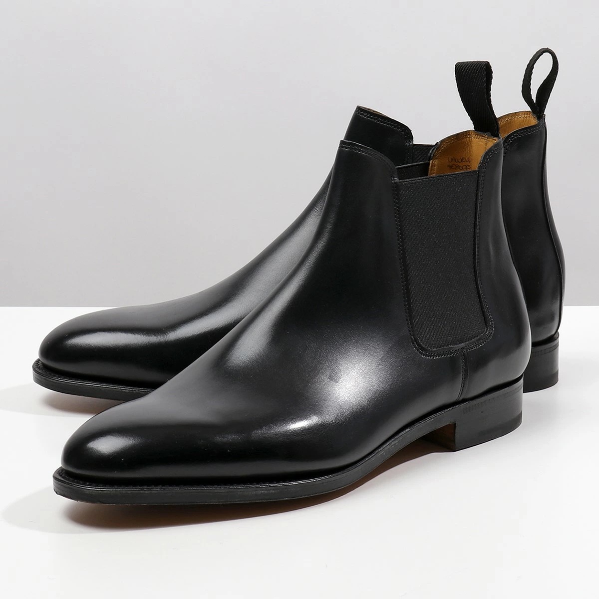 JOHN LOBB ジョンロブ LAWRY CALF 424041LE1R070 レザーブーツ サイドゴア ショートブーツ チェルシーブーツ 靴 BLACK メンズ