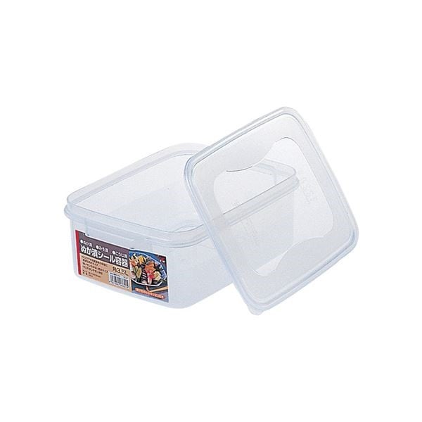 20セット ぬか漬けシール容器/漬物用品 角3.5L クリア キッチン用品 家庭用品 手づくり