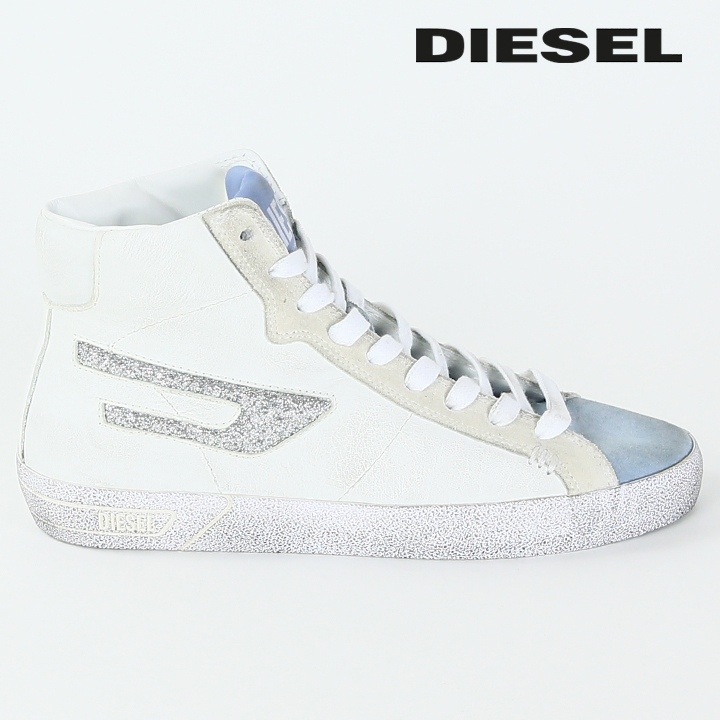 ミドルカットスニーカー 靴 レディース S-LEROJI MID W ダーティ加工 グリッターロゴ die-l-k-f4-k84
