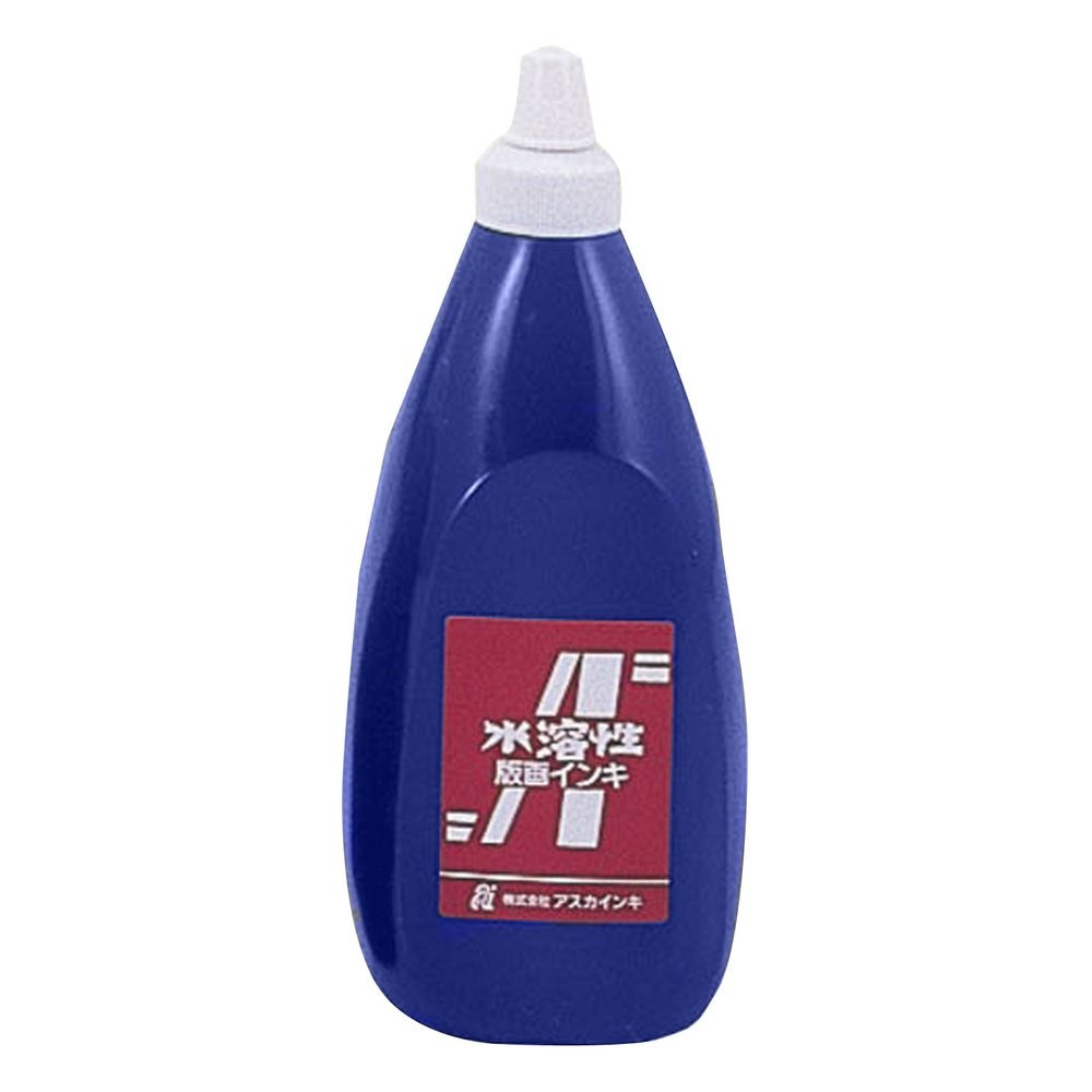 （まとめ買い）茶箱/アスカ版画インキ 水溶性800cc青 20930 [x3セット]