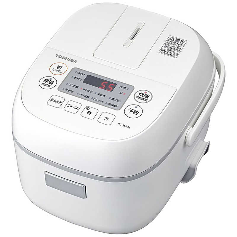 東芝　TOSHIBA　炊飯器 3合 マイコン ホワイト　RC-5MFM-W