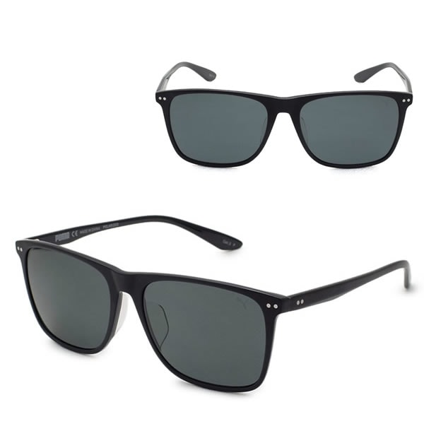 サングラス PU0127SA-001-57 サングラス UVカット アジアンフィット メンズ レディース BLACK GREY