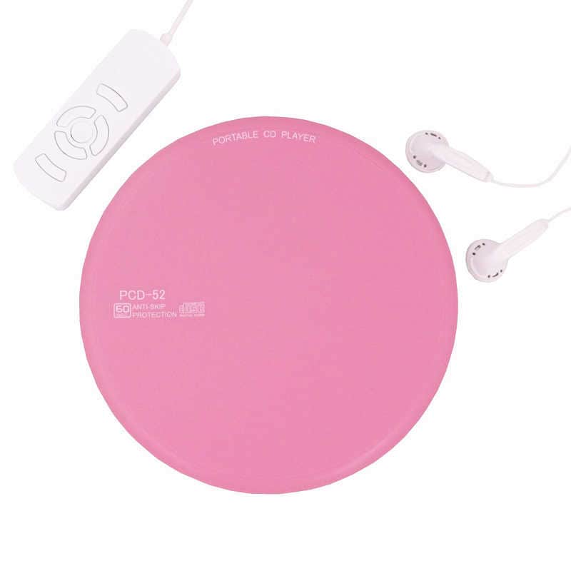 WINTECH　ポータブルCDプレーヤー ピンク　PCD-52P