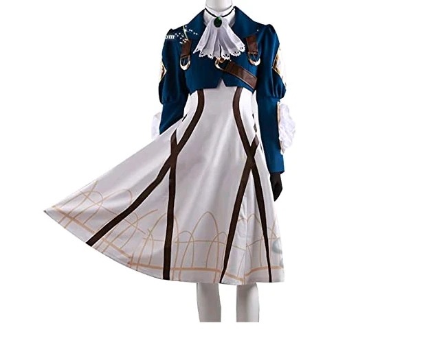 ヴァイオレットエヴァーガーデンヴァイオレット 新デザイン風コスプレ衣装ハロウィン イベント学園祭