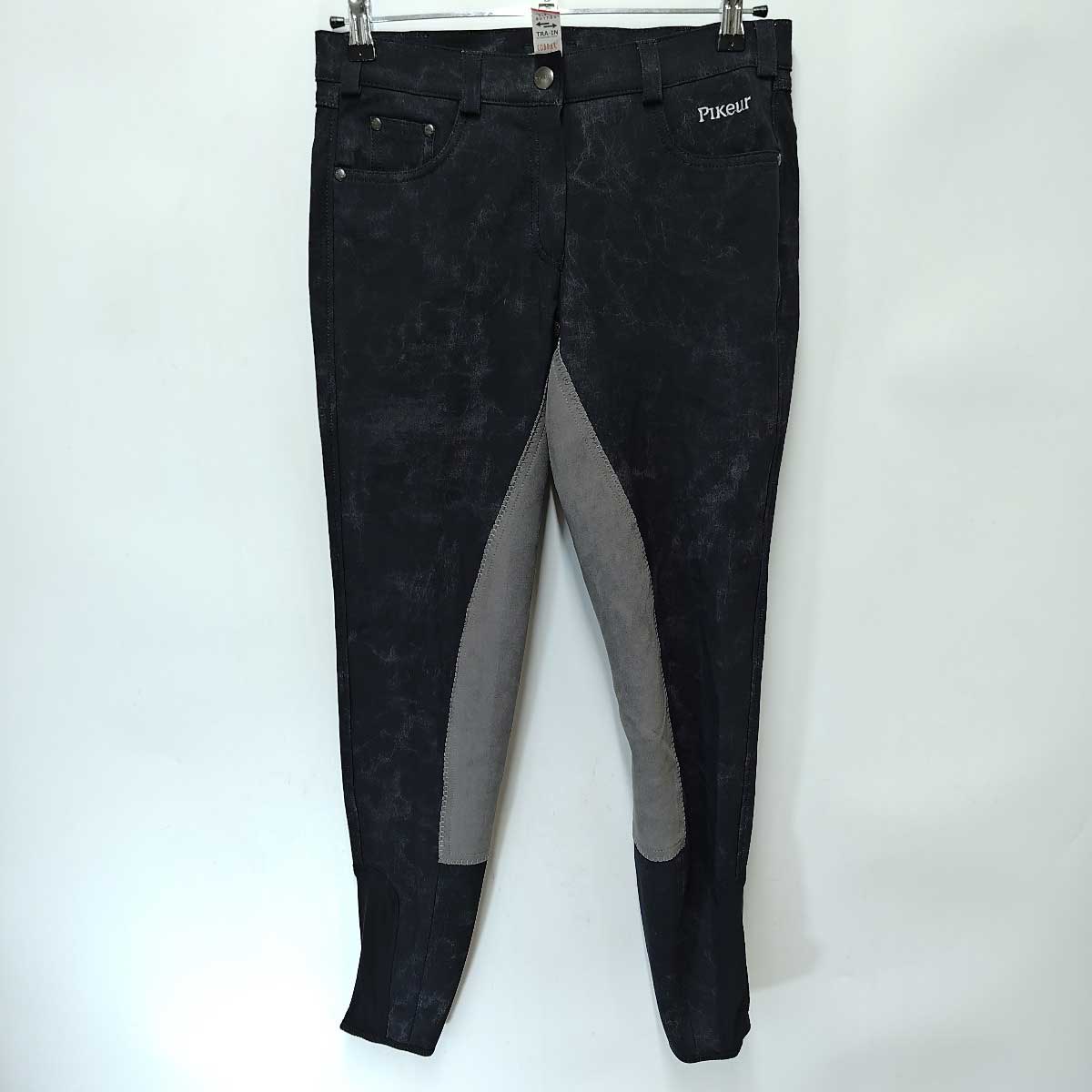 【中古・未使用品】ピカー PIKEUR BADIRA PRINT キュロット I44 ブラック レディース 乗馬 馬術