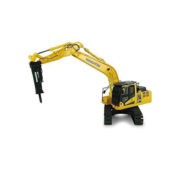 Universal Hobbies Komatsu PC210LC-11 Hydraulic Rock Breeze， UH8140， Yellow 並行輸入品