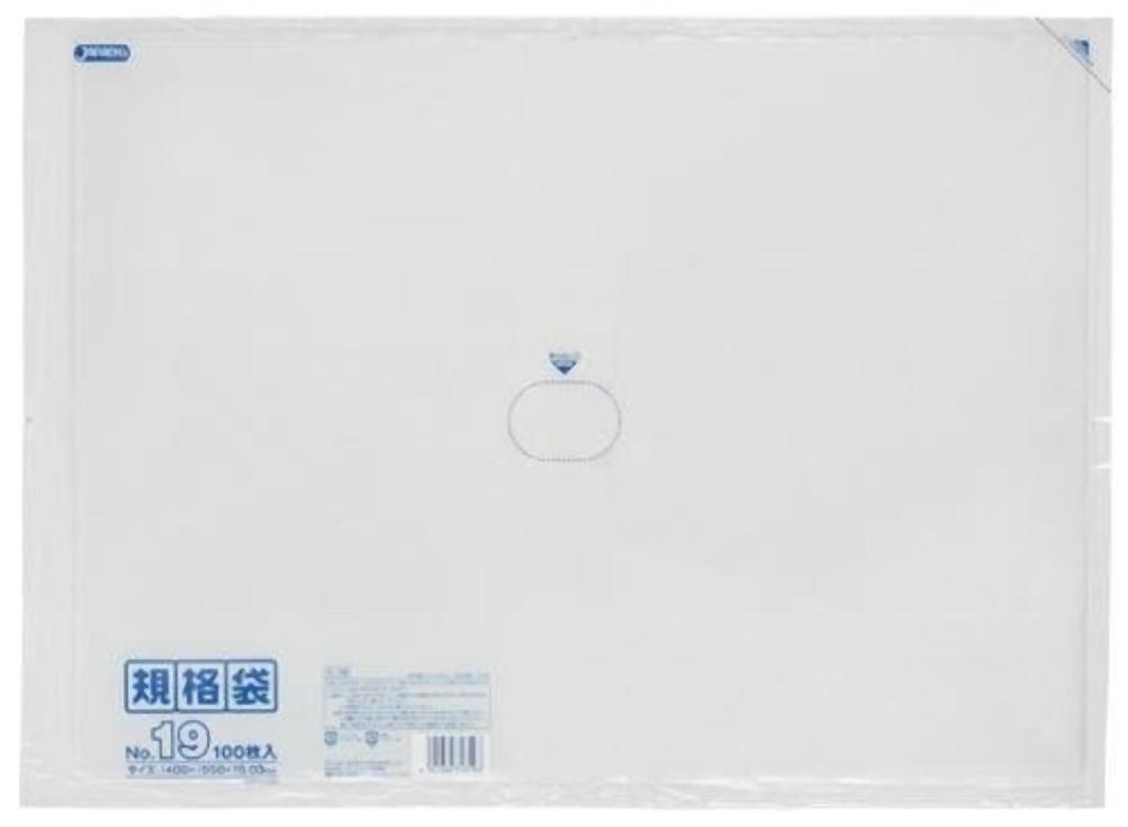 規格袋 19号100枚入03LLD透明 K19 [xまとめ買い（15袋x5ケース）合計75袋セット] 38-464