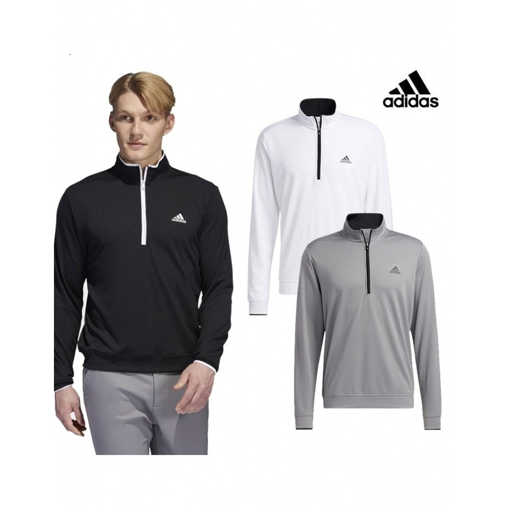 アディダスゴルフアディダスゴルフメンズクォータージップアップロングスリーブ Tシャツ HC5582 HM8263 HM8272
