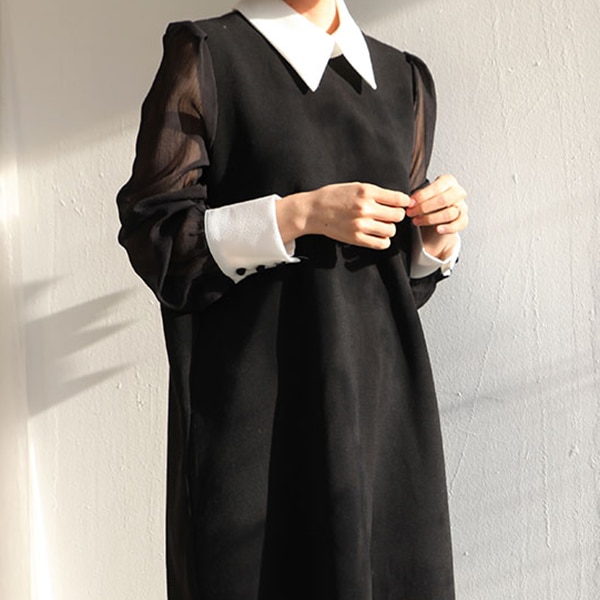 シースルーレースミニワンピース