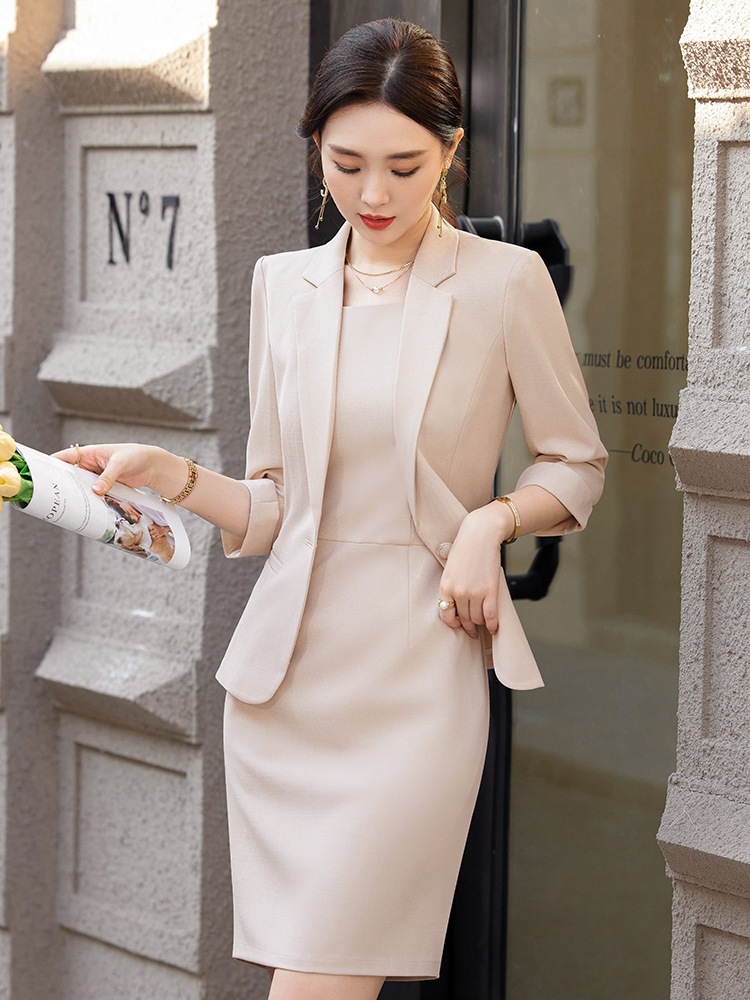 ワンピース スーツワンピース セットアップ スーツジャケット 韓国 ワンピース ドレス パーティードレス ロングワンピース 卒業式 ママ スーツ 入学式 ママ スーツ