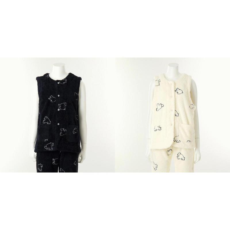 ホッキョクグマ 冬 メンズ 室内着 ベスト VEV4967MVEV4976WNBCRCSG