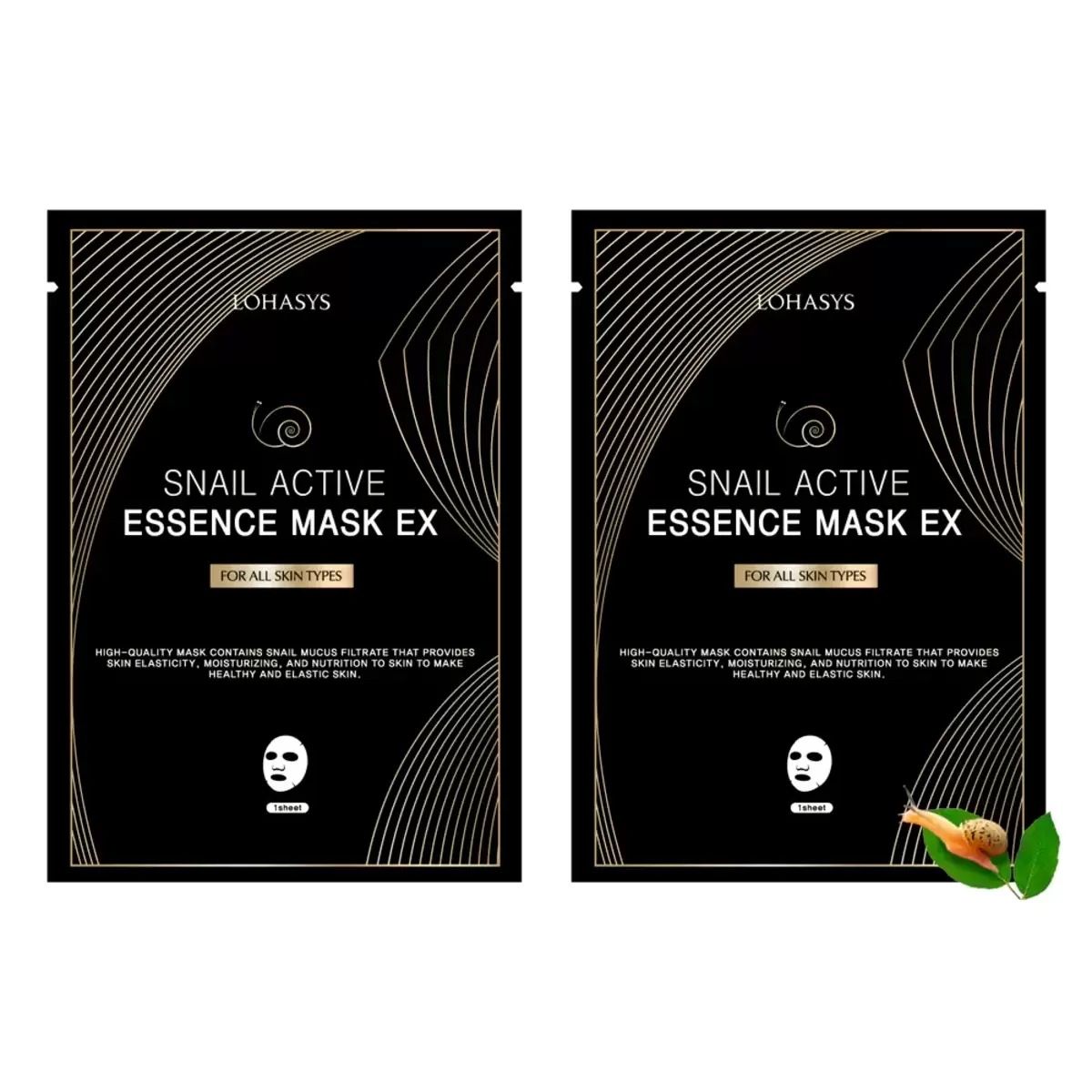 ロハシス スネイル アクティブ エッセンス マスク 10枚x3