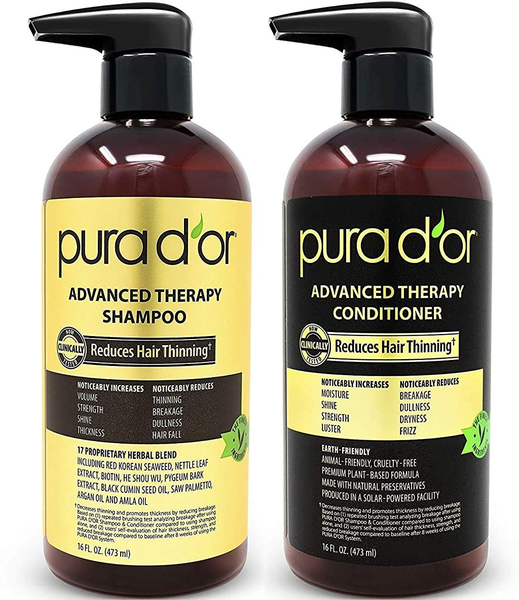 PURAD ORアドバンストセラピーシステムシャンプー&コンディショナー-ボリューム強度光沢を高
