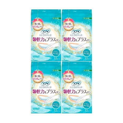 他サイト： 【まとめ買い】ソフィ シンクロフィット12ピース×4個パック(unicharm Sofy)の商品画像