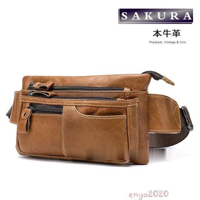 【1-3日出荷】現品/優良商品あり本革 厳選牛革 ミニウエストバッグ ウエストポーチ ショルダーバッグ 腰ポーチ メンズ レディース ヒップバッグ ボディバッグ 斜め掛け