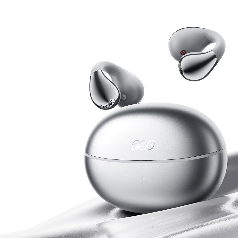 QCY Crossky C30S ワイヤレスイヤホン イヤーカフ型 OWS 開放型 Hi-Res・LDAC認証 Bluetooth6.0 空間オーディオ マルチポイント 耳を塞がない マイク付き