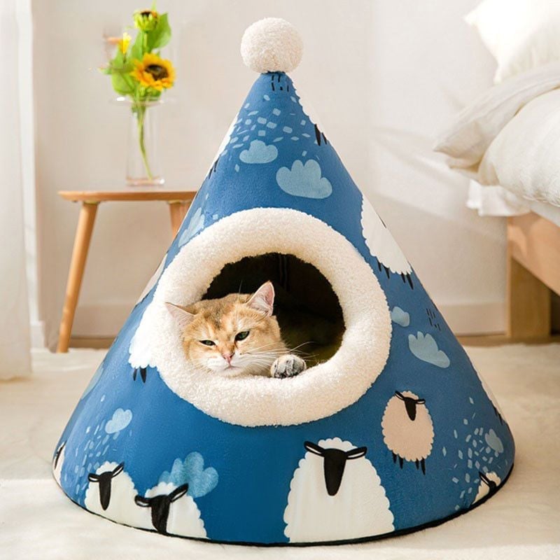 猫砂は冬暖かく取り外して洗える半密閉式の可愛い子犬砂四季万能猫マットペット用品