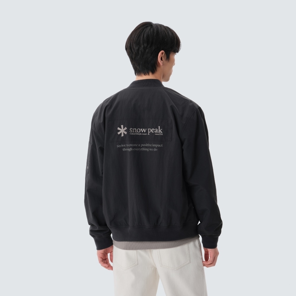 スノーピークアパレルキャンプボンバージャケットダークチャコール (S25SMCWB14)