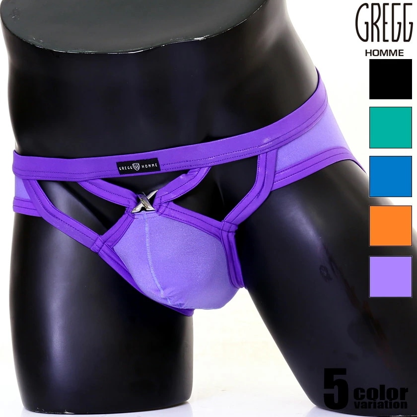 メンズビキニ ブリーフ GreggHomme/グレッグ・オム CANDY-X BRIEF フロントカット ビキニブリーフ 男性下着　メンズ　パンツ フルバック セクシー 立体縫製
