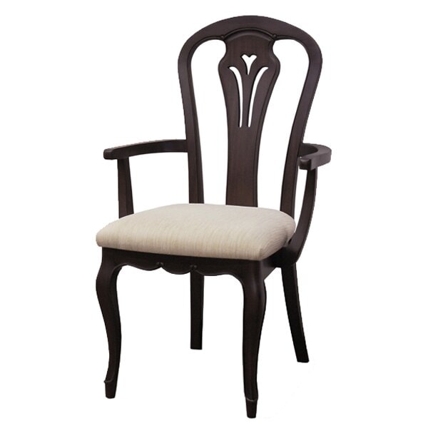 アームチェア 椅子 木製 クラシック調 フルール 座面高45cm 開梱設置