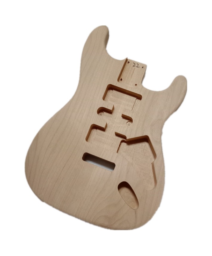 赤楊木6弦単揺動エレキギター本体のダブル単二線不塗装diyギター部品 HG633