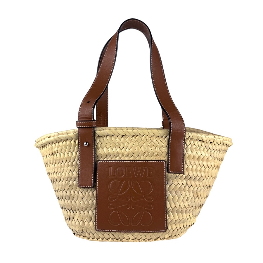 ロエベ LOEWE ハンドバッグ バスケットバッグ スモール ストロー/レザー ナチュラル/ブラウン レディース z6038 38,870円