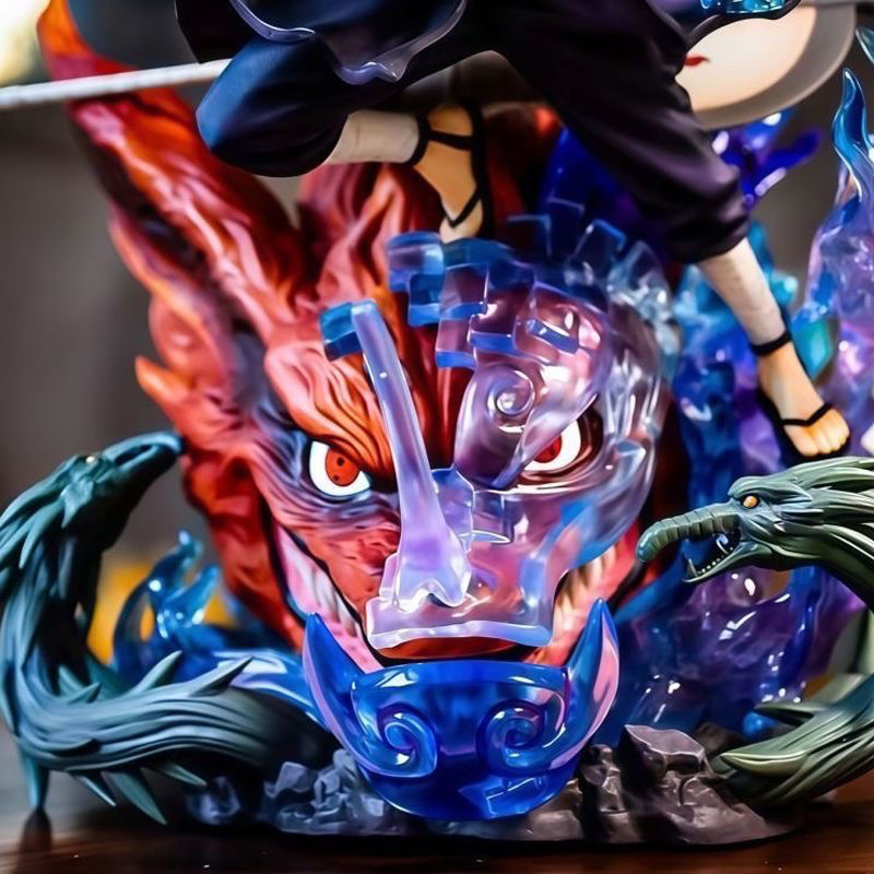 JT彫像兄火影忍者手作り燃風斑43cm宇智波斑ssss塗装カラーボックス