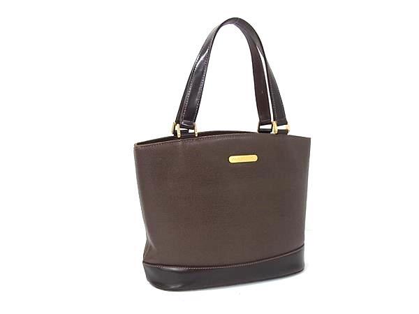 BURBERRY バーバリー ハンドバッグ ハンドバッグ - ブラウン レザー レディース【本物保証】