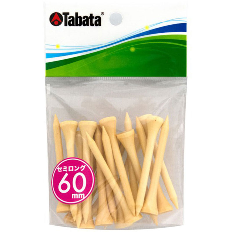 【ロット販売：入り数30】GOLF(ゴルフ) 白木ティー セミロング ゴルフ グッズ その他 (gv0509)