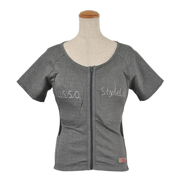 ロッソスタイルラボ レディース プロテクションTシャツ グレー Mサイズ ROPRO-09GYM