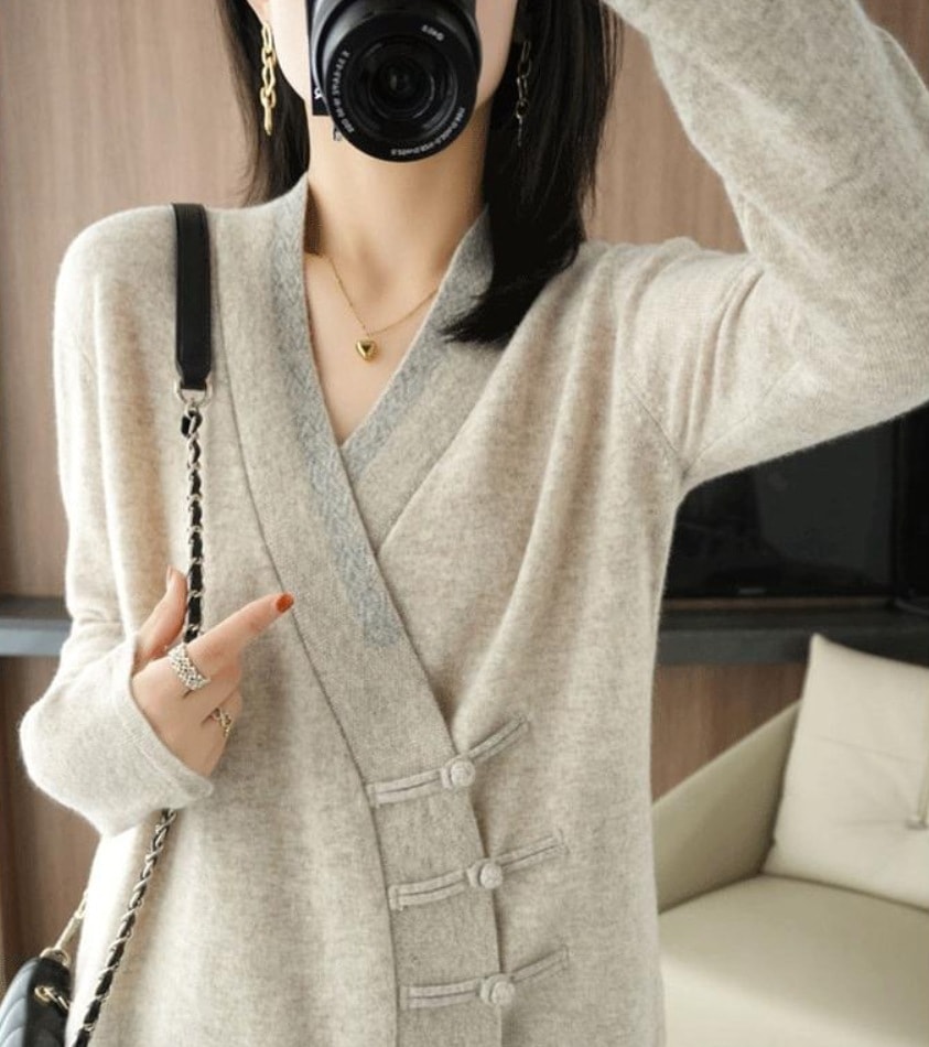 デート モテアイテム ニットソー カーディガン 長袖 ウール 可愛い きれいめ 上品 おしゃれ かっこいい 可愛い ラブリー キュート ガーリー クール モード系 セクシー エレガント 存在感