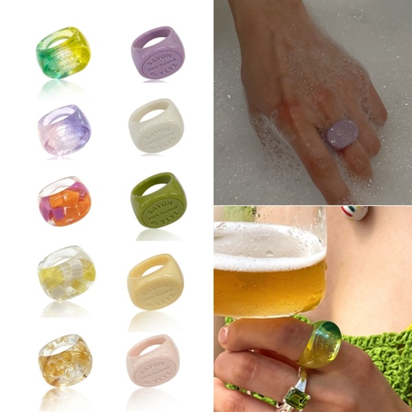 【NewJeans/aespa着用】Savon ring 10カラー