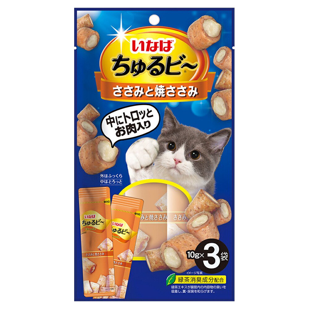 いなば　ちゅるビー　ささみと焼ささみ　１０ｇX３袋X４８　ＣＲＣ35―25―83―00―00