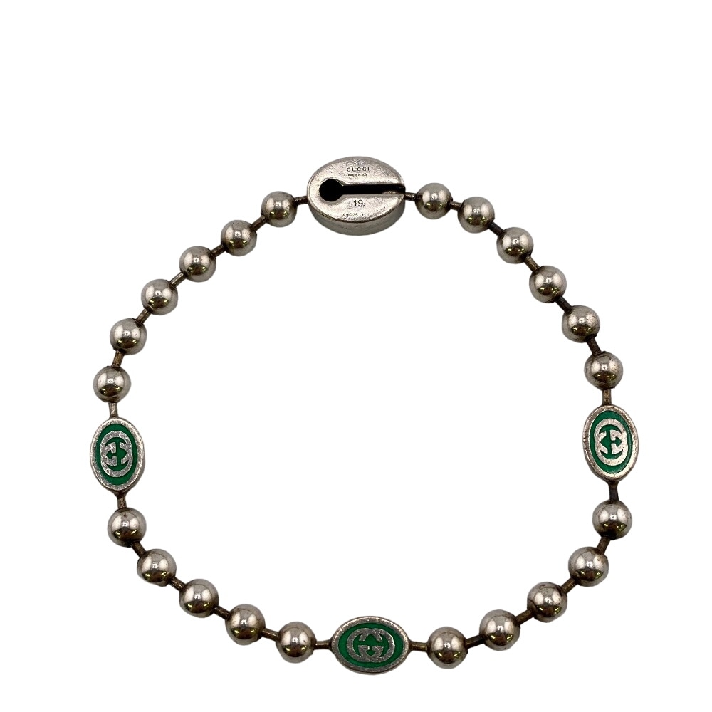 インターロッキングG 19 925 16.7g ボールチェーン - ブレスレット シルバー ユニセックス ブランド