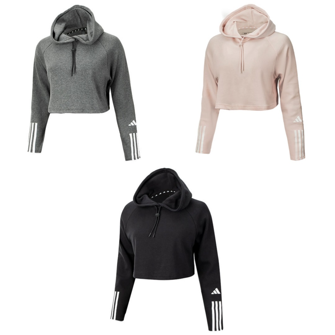 ウーマンズ トレーニング エッセンシャル コットン フード L/S