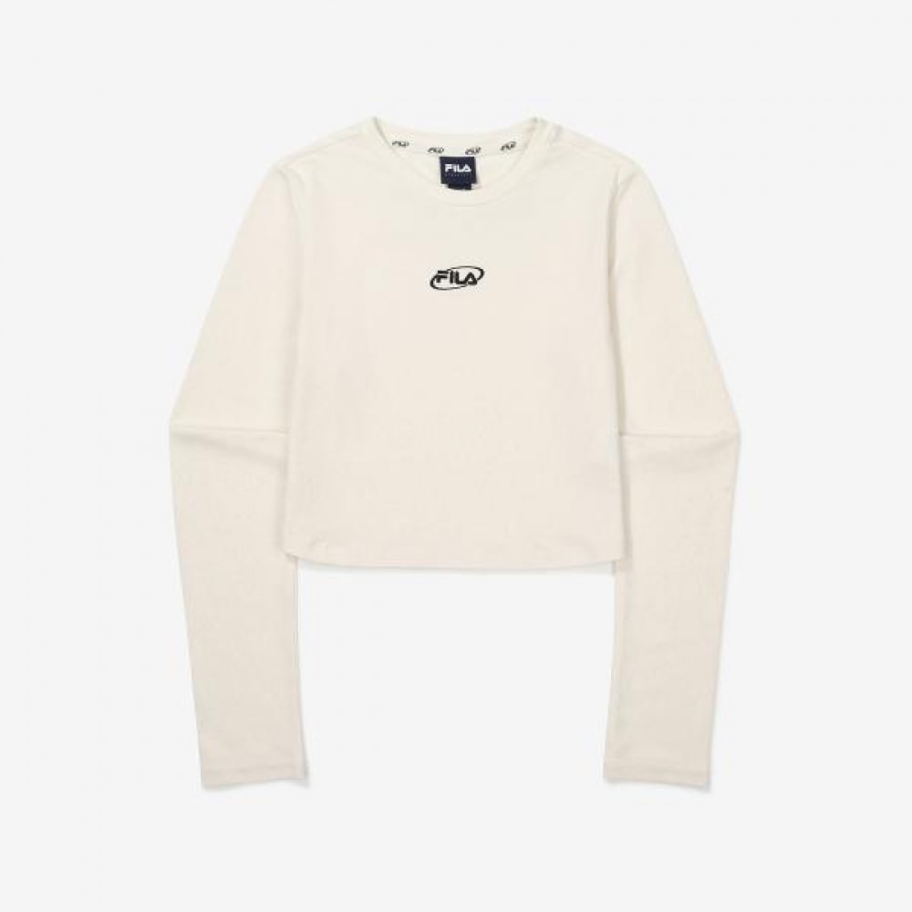 フィラ ヘリテージ クロップ ラウンド ロングスリーブTシャツ