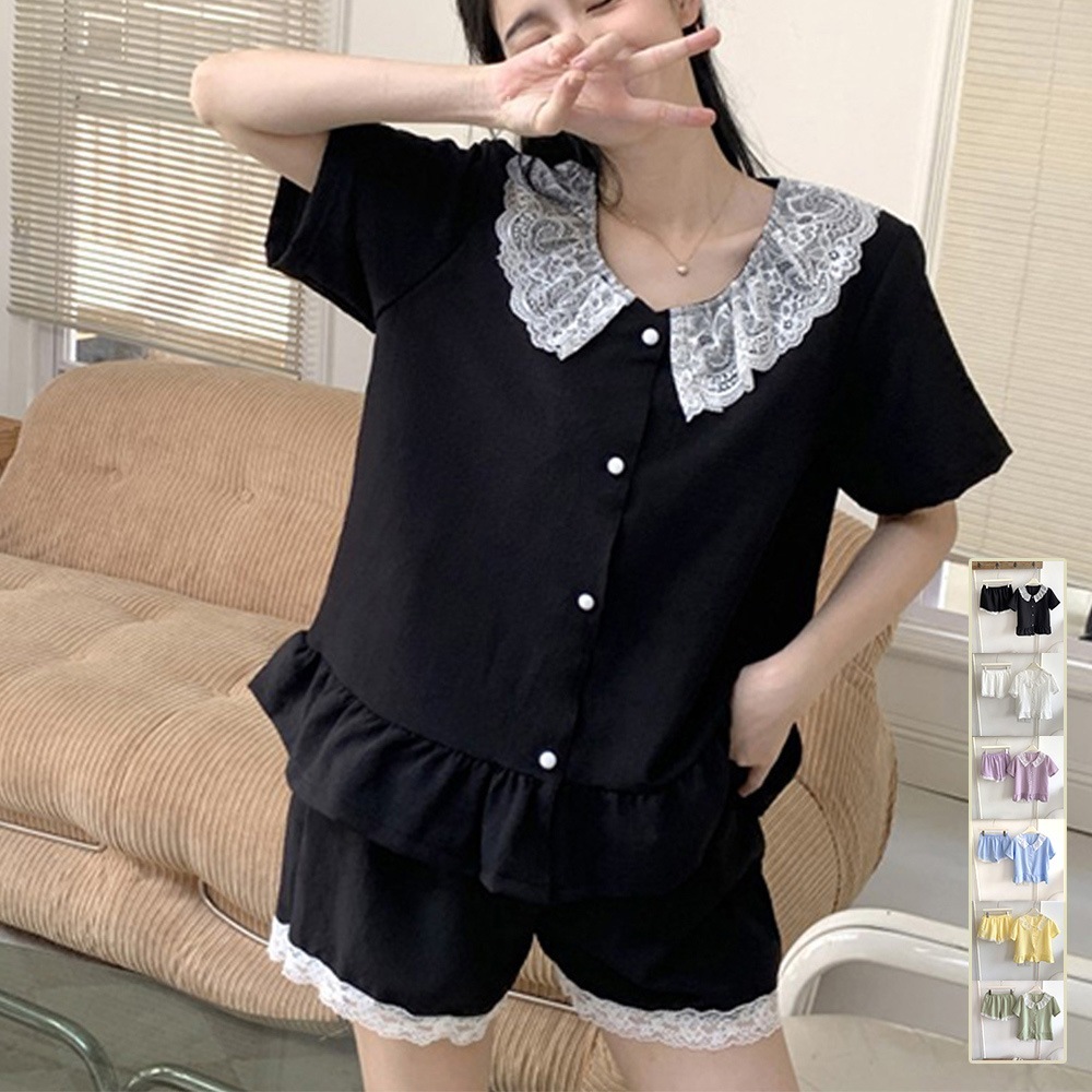 国内即納 部屋着 上下セット 半袖パジャマ 春夏秋 86XINXIANG-002