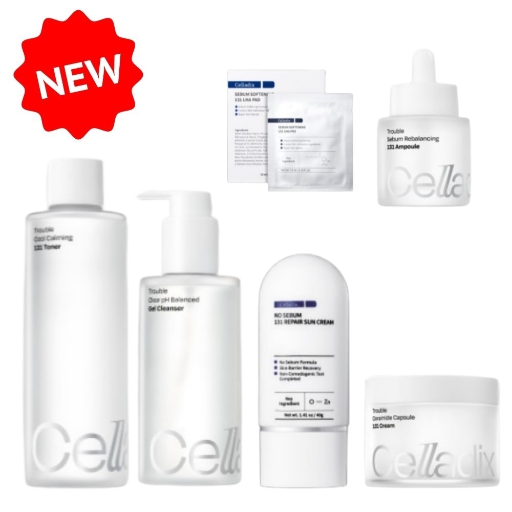 【NEW / 6種セット】 131ライン / トラﾌﾞルクリア弱酸性ｼﾞェルクレンｻﾞー 200ml / トナー 300ml/ラハﾊﾟッﾄ/アンﾌﾟル 30ml/クリーム 95ml/日焼け止めクリーム