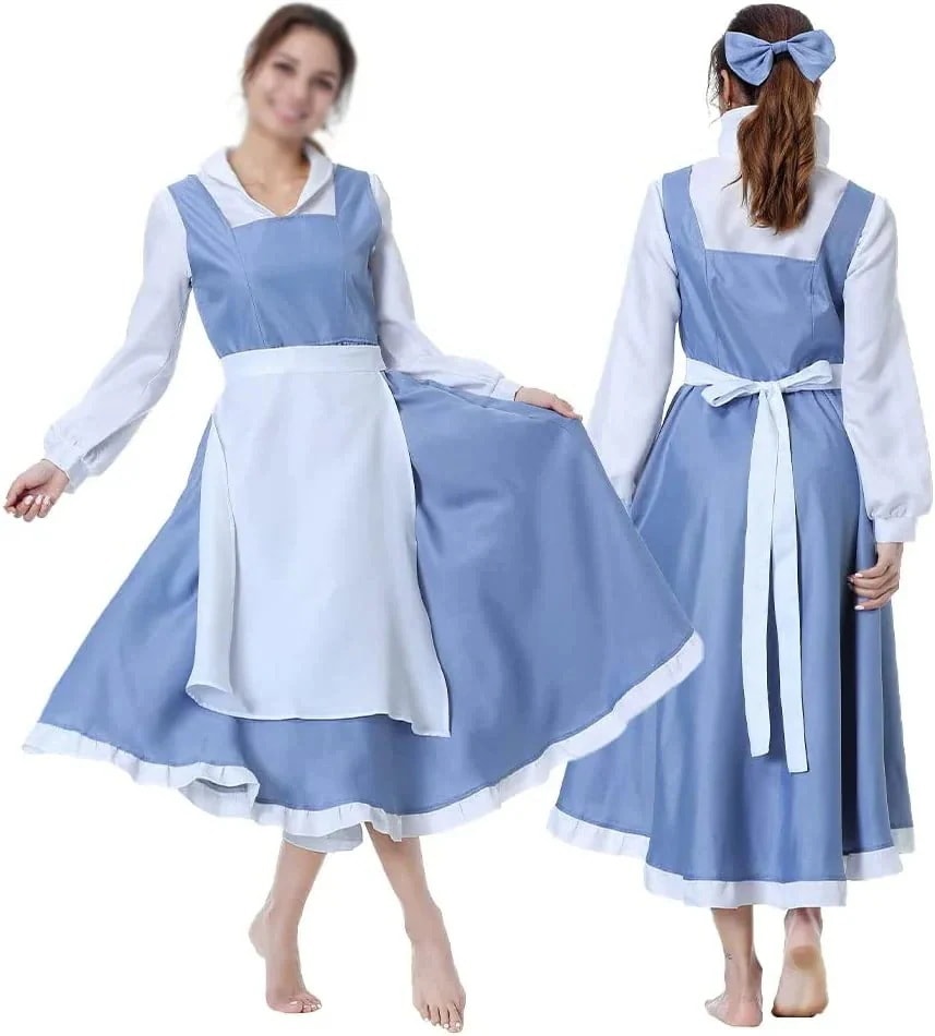 仮装 コスチューム メイド服 ワンピース ベル コスプレ衣装 美女と野獣 スーツ ハロウィン 2023年新作入荷コスプレ