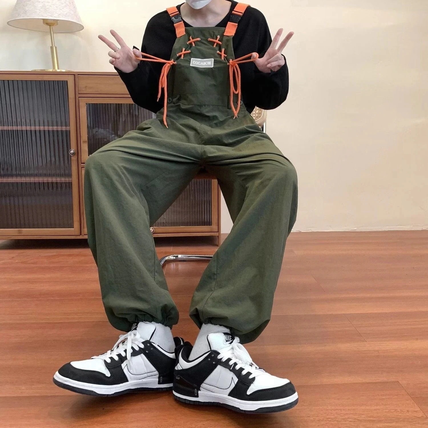 福袋を1枚プレゼントかっこいい！スラックスパンツ ワイドパンツ スキニーパンツ デニムボトムス 脚長効果！スキニーデニムパンツ ワイドパンツオールインワンコーデ完成！サロペットワイドレッグトラウザース