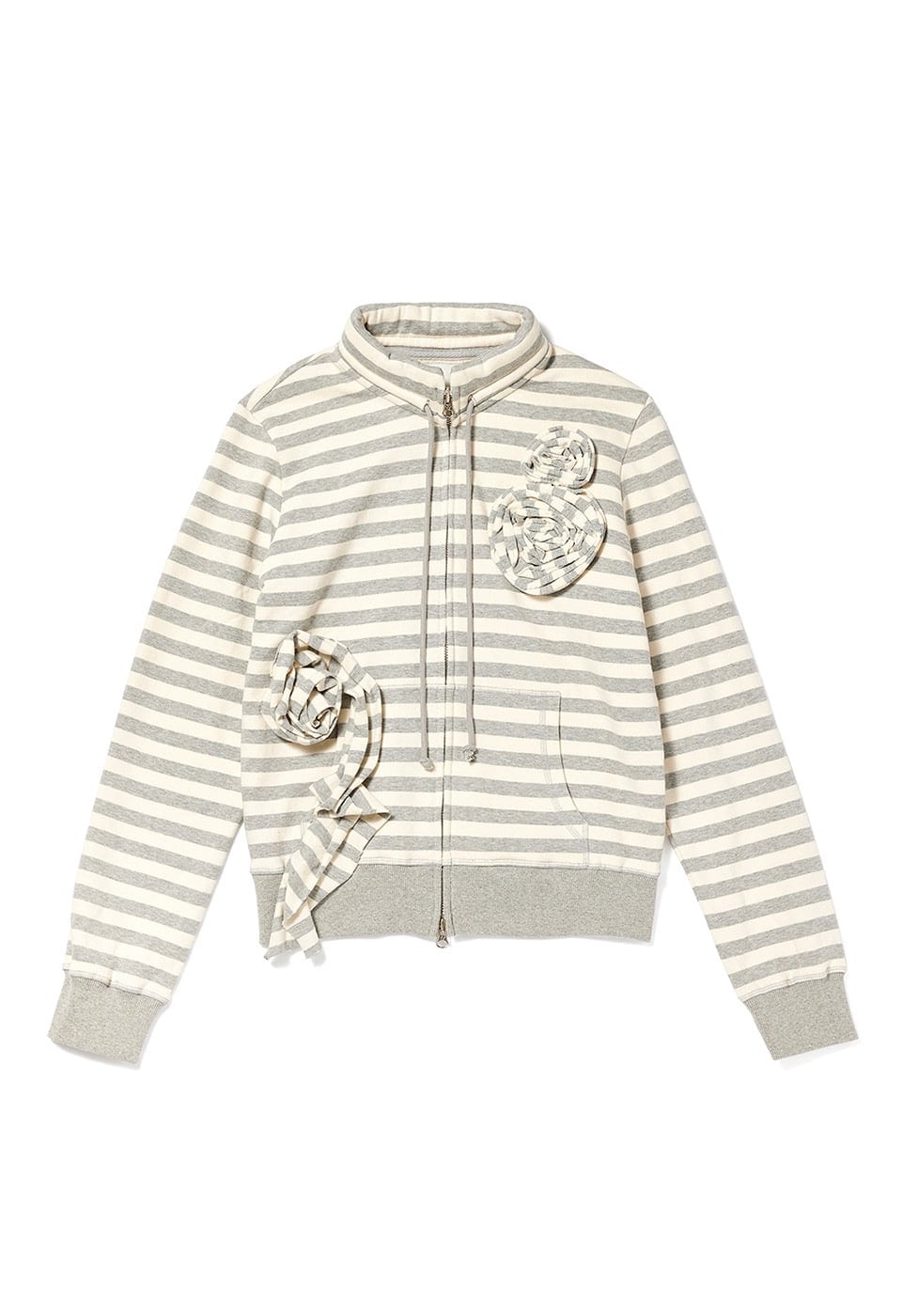 【OPEN Yy】 APPLIQUÉ ZIPUP JACKET : GRAY 20,160円