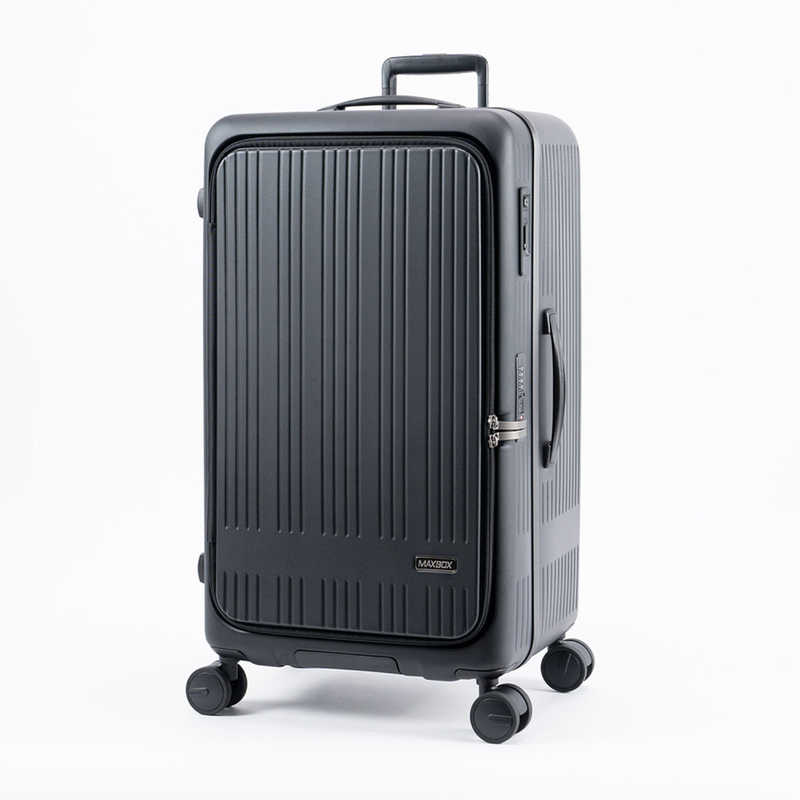 A.L.I　スーツケース ジッパータイプ 宿泊目安：7～9日間 099L 日本製 横開きフロントオープン ［TSAロック搭載］ 墨色　MX-8011RVTL-28