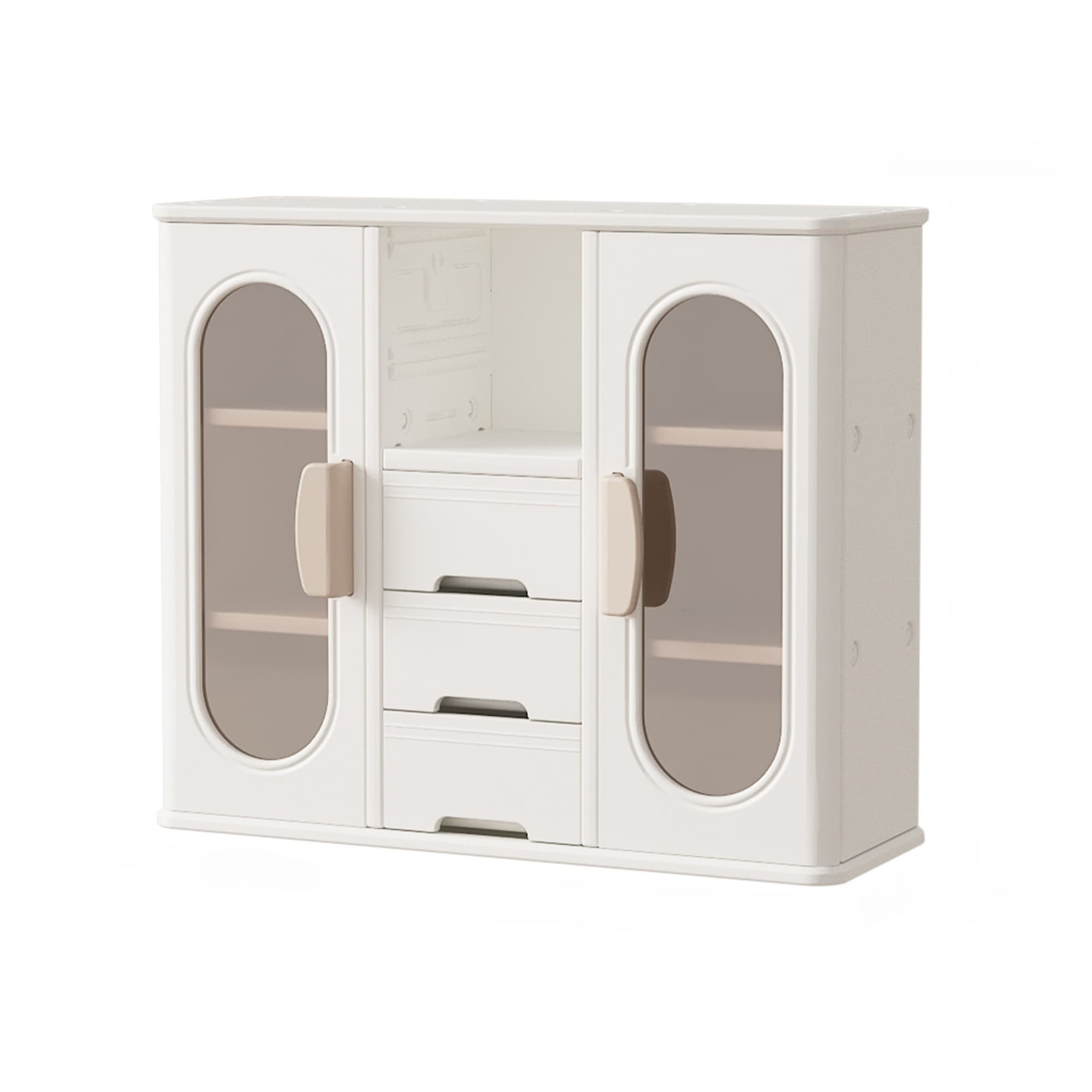 【国内発送】859多機能 キッズ用収納キャビネット キッズクローゼット 子供用クローゼット 大容量 整理棚 おもちゃ収納 衣類収納 小物収納 組立式キッズラック 収納ボックス 引き出しや扉付き 簡単組