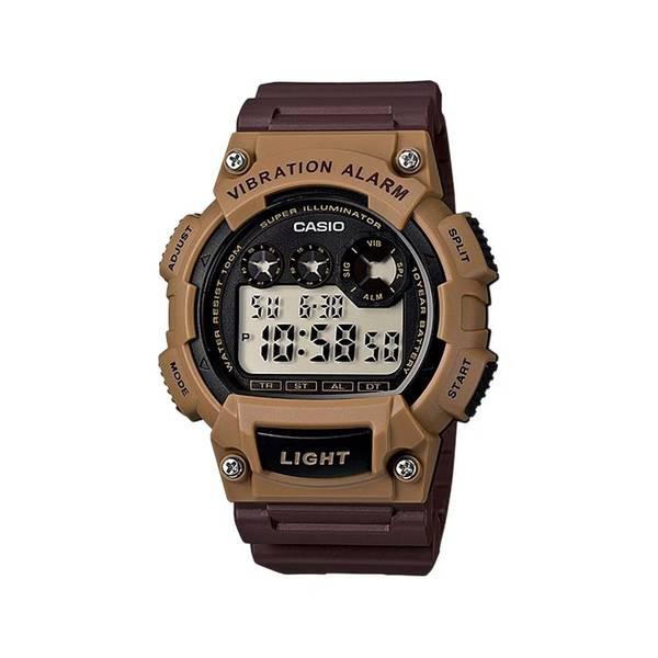 W-735H-5A 10年バッテリー デジタル 学生 男性 ウレタン 腕時計