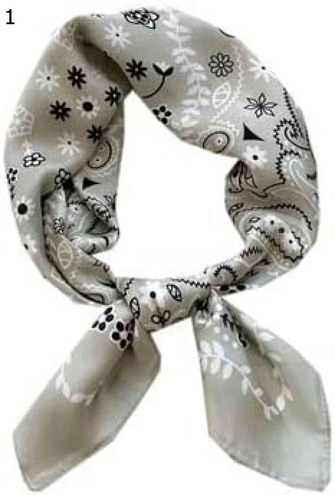 【20%OFFクーポン～】ヘッドスカーフ女性のスクエアネックスカーフファッションカシュープリントハンカチサテンヒジャブスカーフ スカーフ (Color : Green Size : 70x70cm