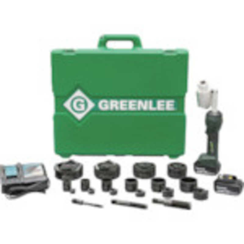 RIDGE　GREENLEEインテリパンチ11トン電動コｰドレス油圧パンチャｰセット 　LS100XSB4
