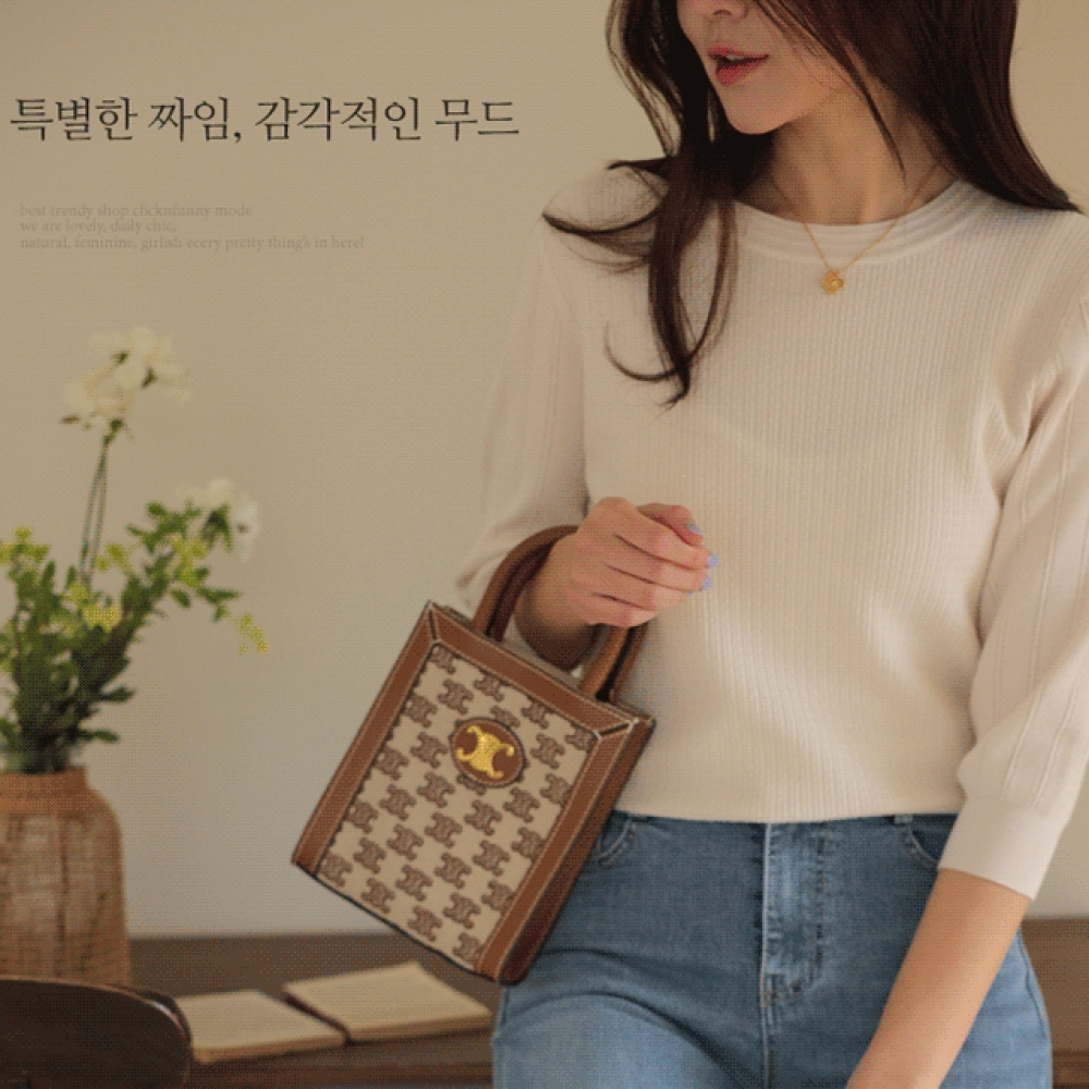 クリック＆ファニートピンズビスコースニット