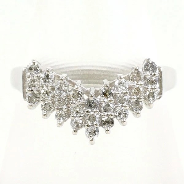 PT900 プラチナ リング 13号 ダイヤ 0.35 中古