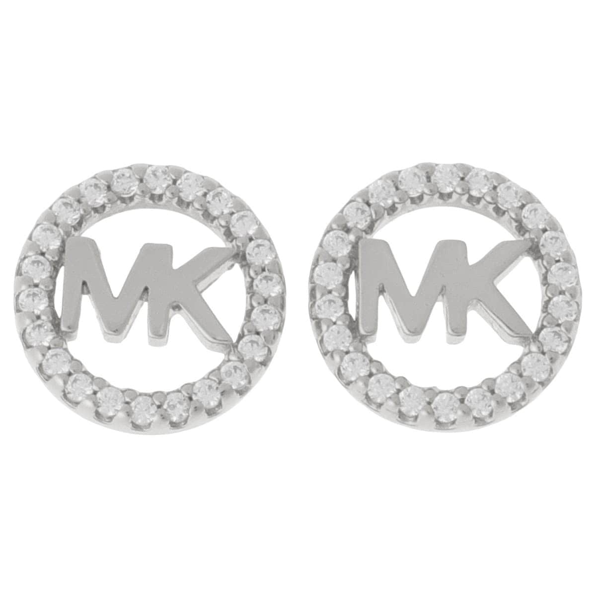マイケルコース ピアス MICHAEL KORS レディース MKロゴ パヴェ サークル スタッド