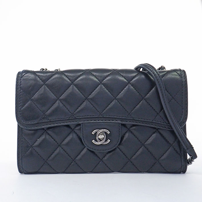 シャネル シングルフラップ ココマーク アンティークシルバー金具 マトラッセ レディース 【ショルダーバッグ】